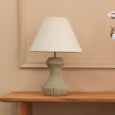 Rib Grey Table Lamp